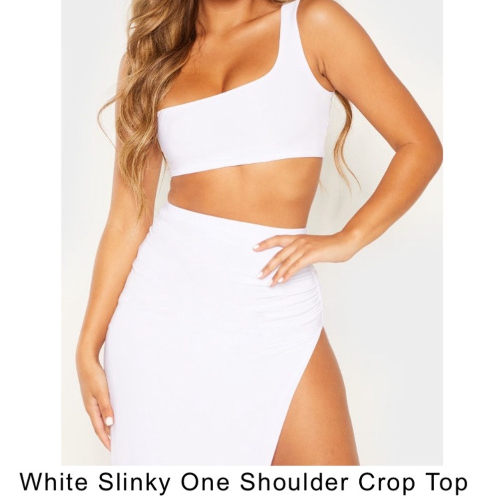 One Shoulder Crop Top